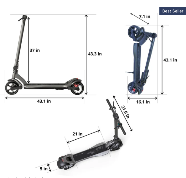 Glion Dolly 225 Electric Stand-Up Scooter - NS4L