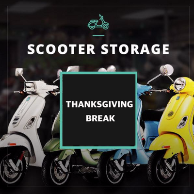 Thanksgiving Scooter Storage